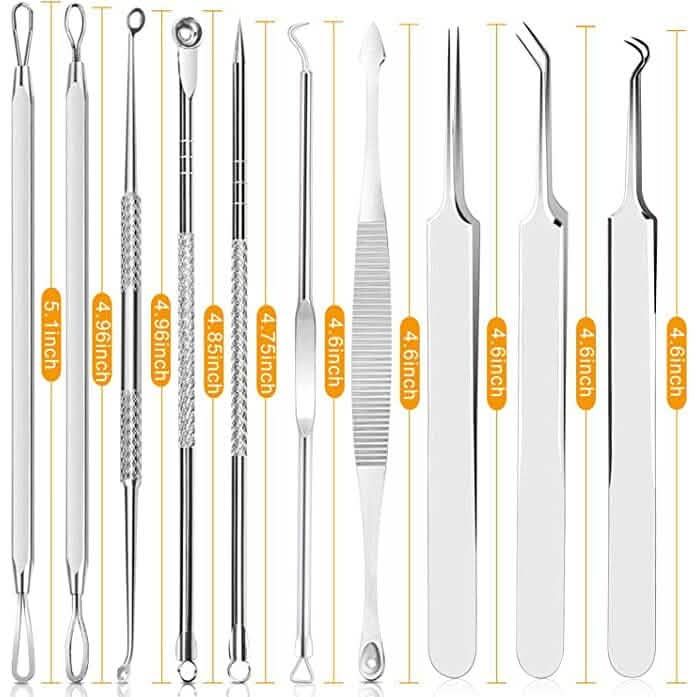 10-Piece: Blackhead Remover Tool