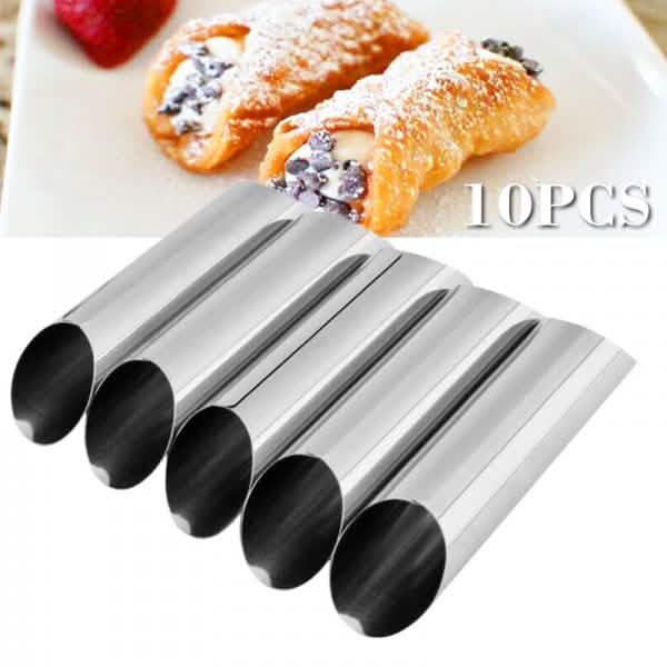 Lot de 10 moules à pâtisserie danoise d'angle, antiadhésifs, pour glaçage au beurre