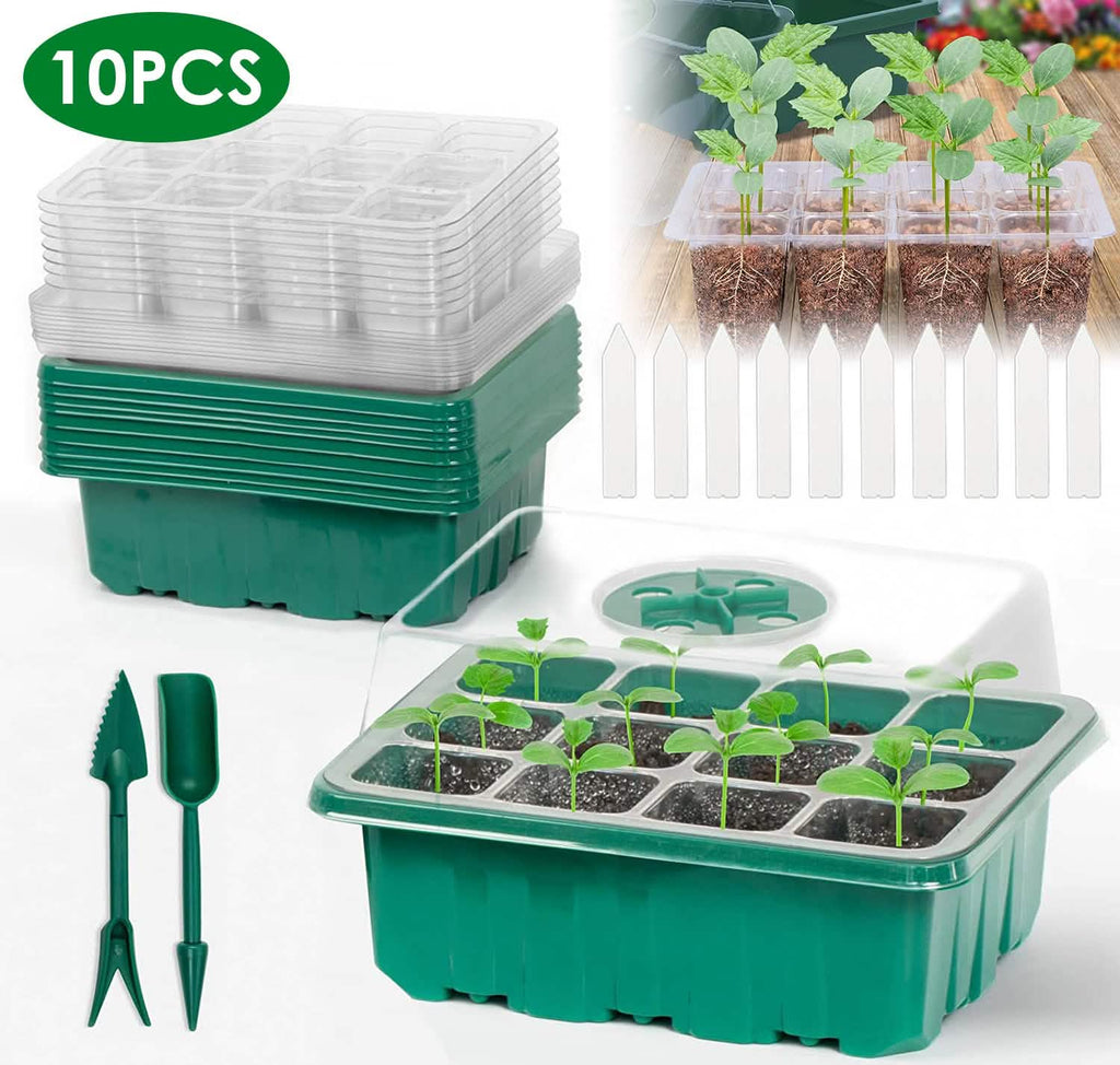 Kit de démarrage de semis réutilisable de 10 pièces