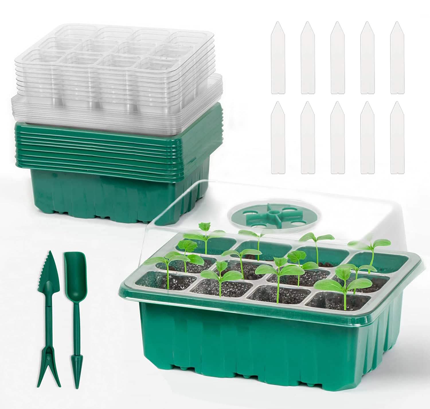 Kit de démarrage de semis réutilisable de 10 pièces