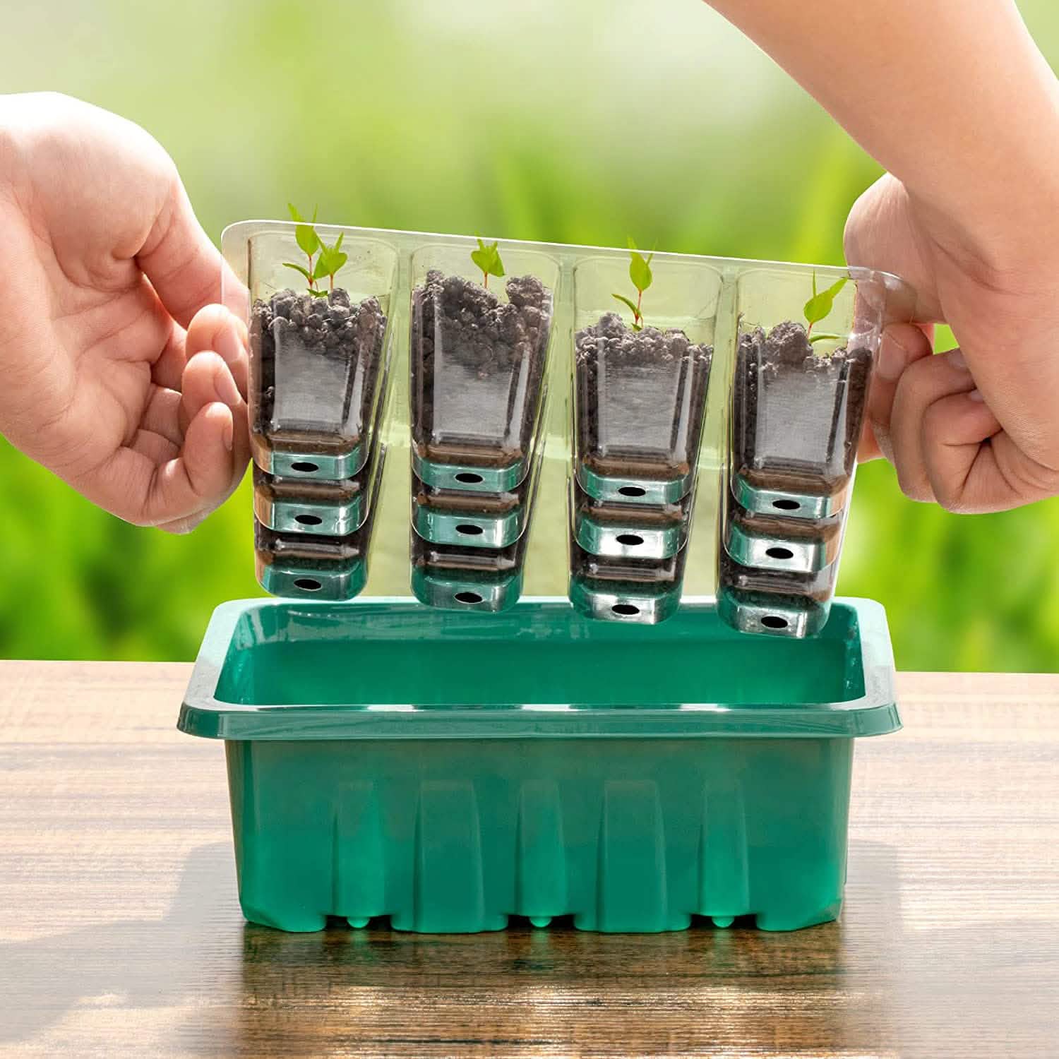 Kit de démarrage de semis réutilisable de 10 pièces