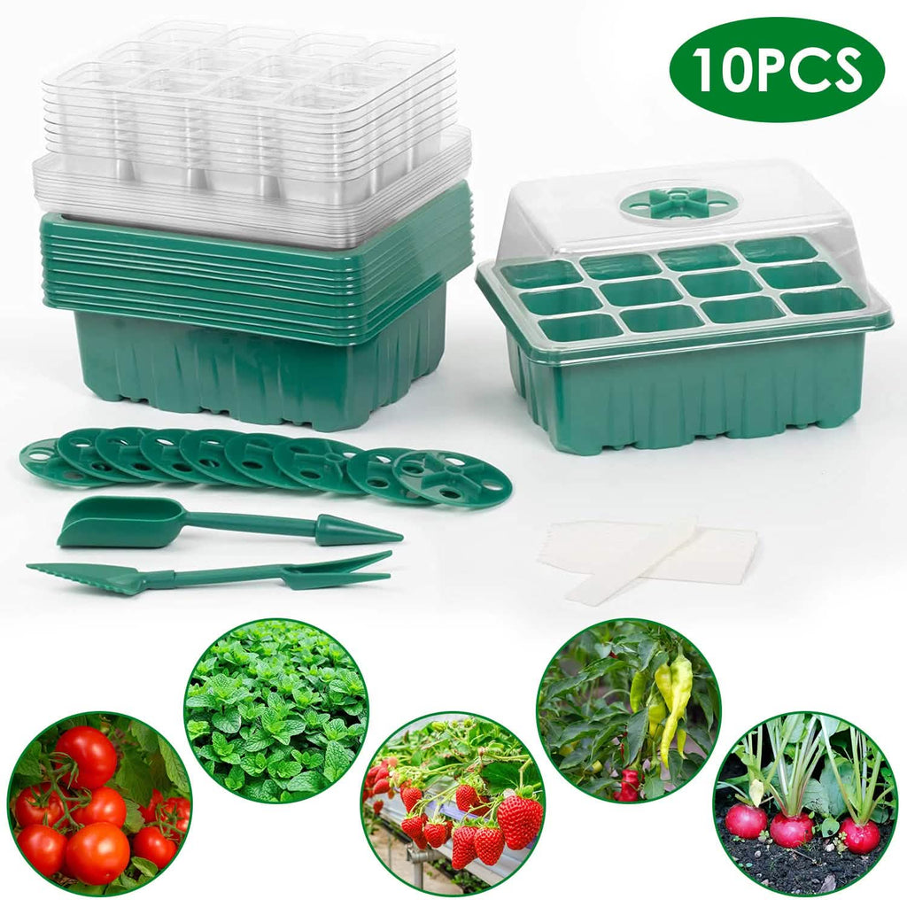 Kit de démarrage de semis réutilisable de 10 pièces