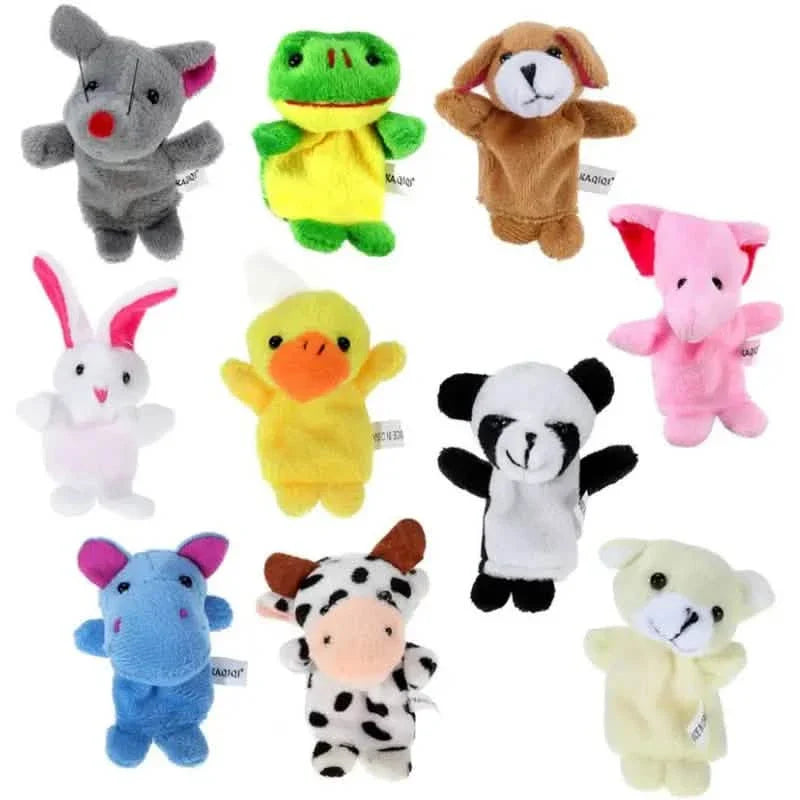 10点セット：かわいい指人形ベビーミニぬいぐるみおもちゃ