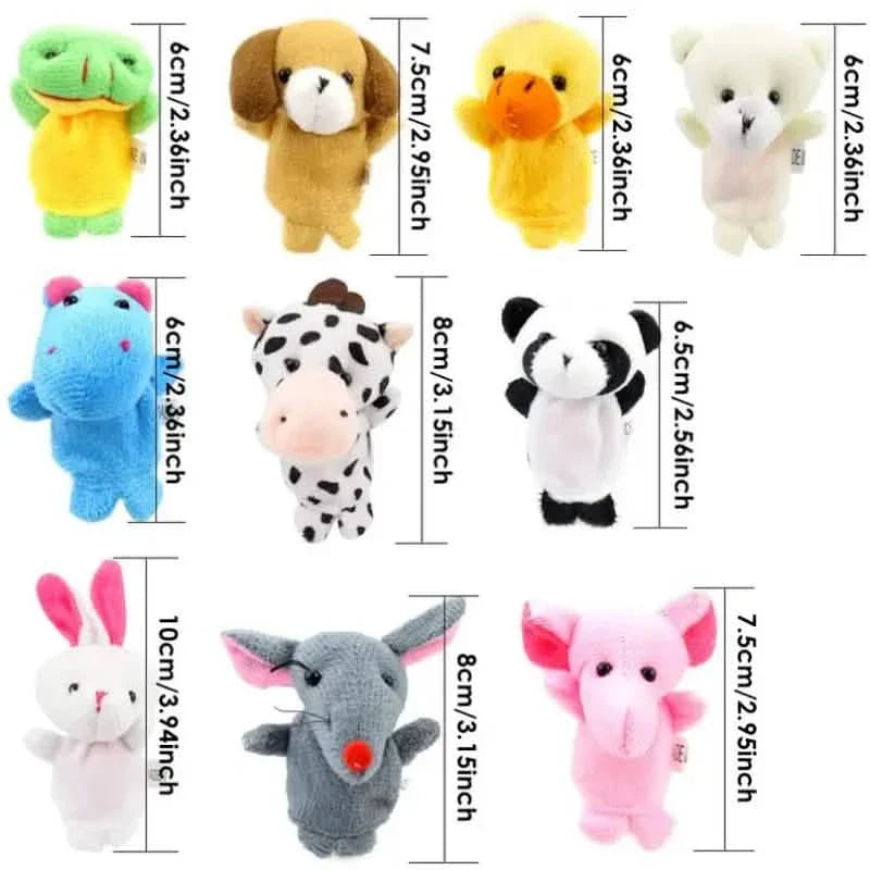 10点セット：かわいい指人形ベビーミニぬいぐるみおもちゃ