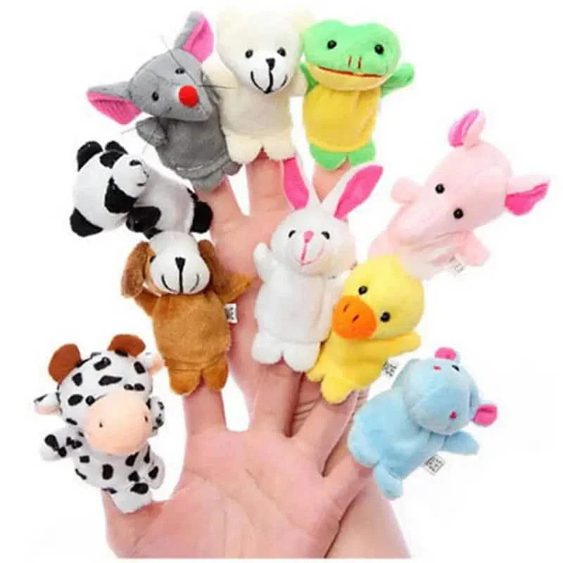 10点セット：かわいい指人形ベビーミニぬいぐるみおもちゃ
