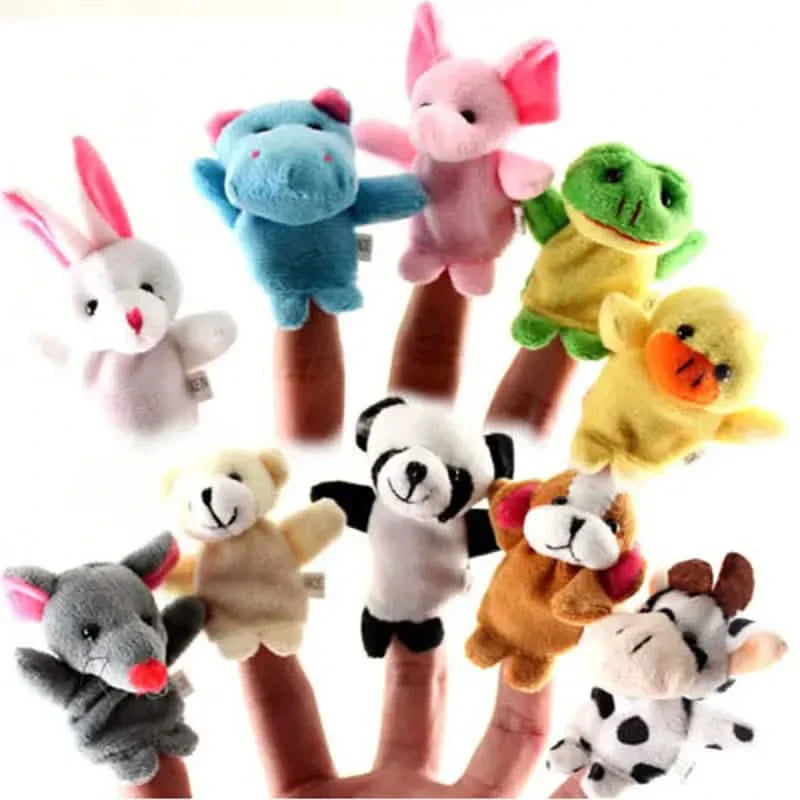 10点セット：かわいい指人形ベビーミニぬいぐるみおもちゃ