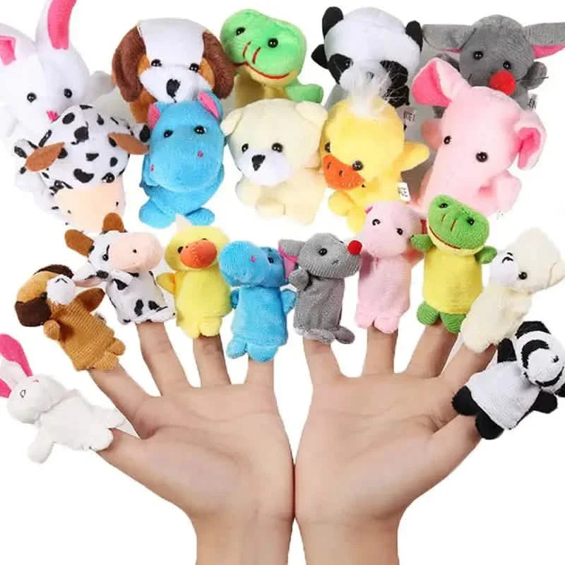 10点セット：かわいい指人形ベビーミニぬいぐるみおもちゃ