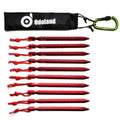 10-Pieces: Camping Superior Aluminum Tent Stake Carabiner Set