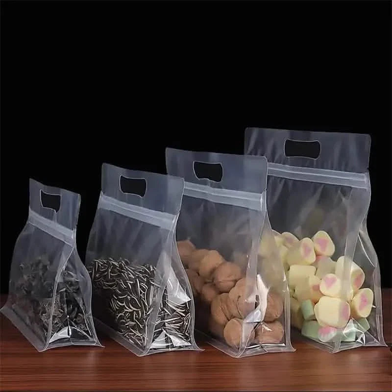 Lot de 10 : Sacs de conservation alimentaire réutilisables en silicone étanches