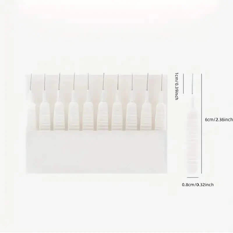 Ensemble de 10 pièces : Brosses de nettoyage pour pommes de douche faciles à nettoyer - Nettoyant sans effort pour les interstices de la pomme de douche