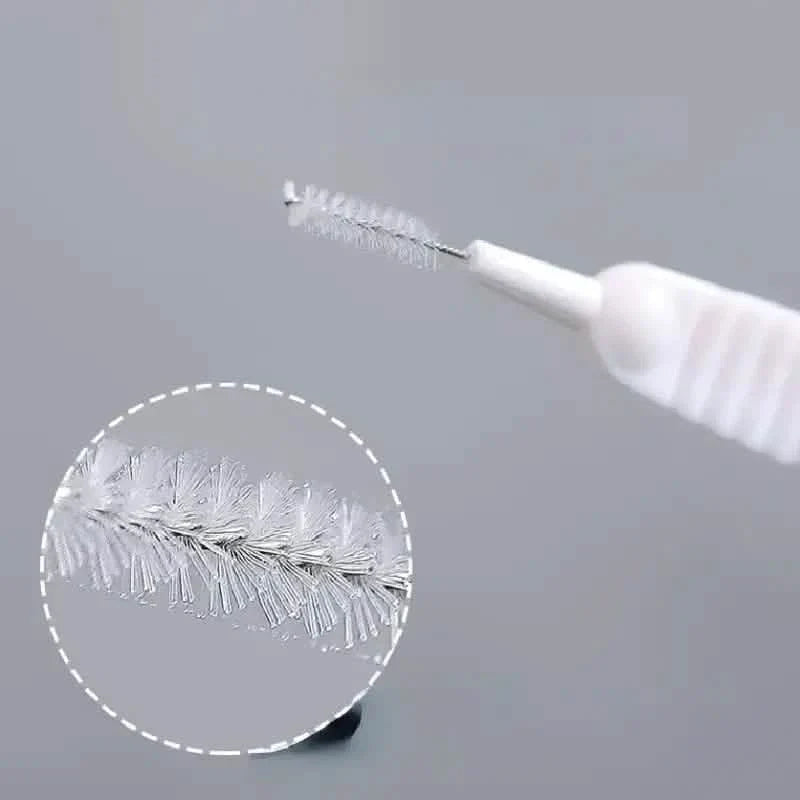 Ensemble de 10 pièces : Brosses de nettoyage pour pommes de douche faciles à nettoyer - Nettoyant sans effort pour les interstices de la pomme de douche