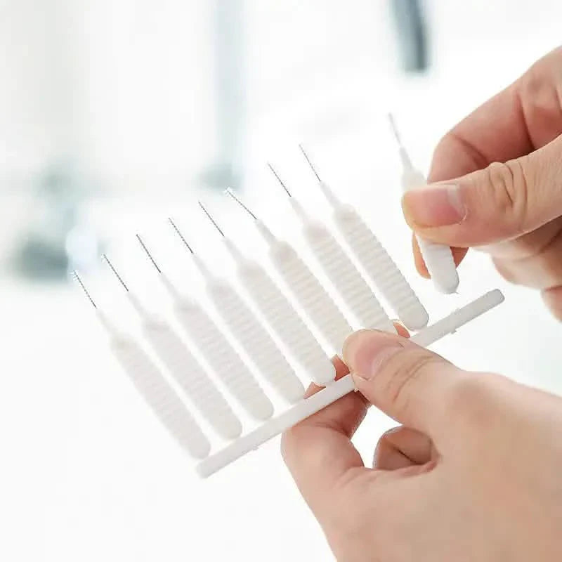 Ensemble de 10 pièces : Brosses de nettoyage pour pommes de douche faciles à nettoyer - Nettoyant sans effort pour les interstices de la pomme de douche