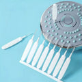 Ensemble de 10 pièces : Brosses de nettoyage pour pommes de douche faciles à nettoyer - Nettoyant sans effort pour les interstices de la pomme de douche