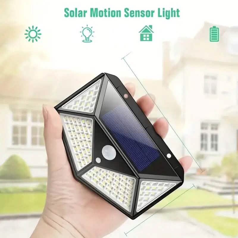 Lampe d'extérieur solaire rechargeable 100 LED
