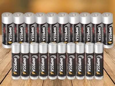100パック：インペッカ アルカリ プラチナム 電池