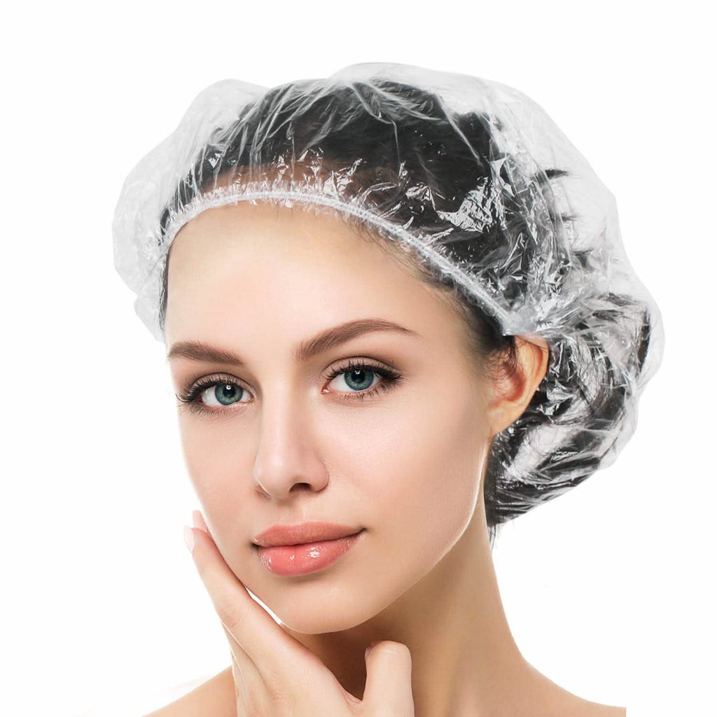 100 pièces : Bonnet de douche jetable