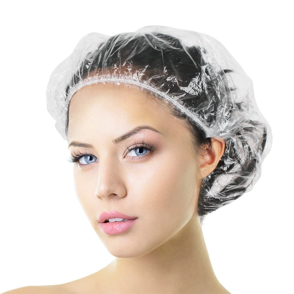 100 pièces : Bonnet de douche jetable