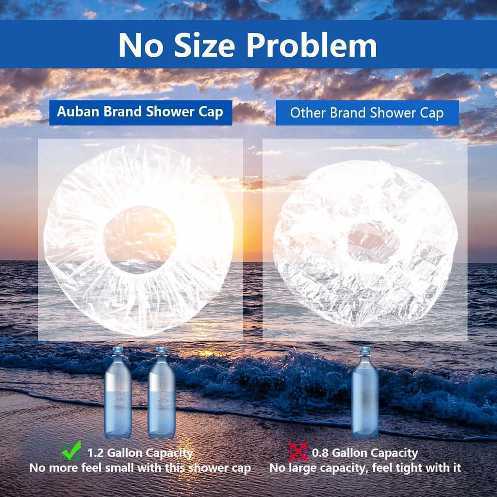 100 pièces : Bonnet de douche jetable