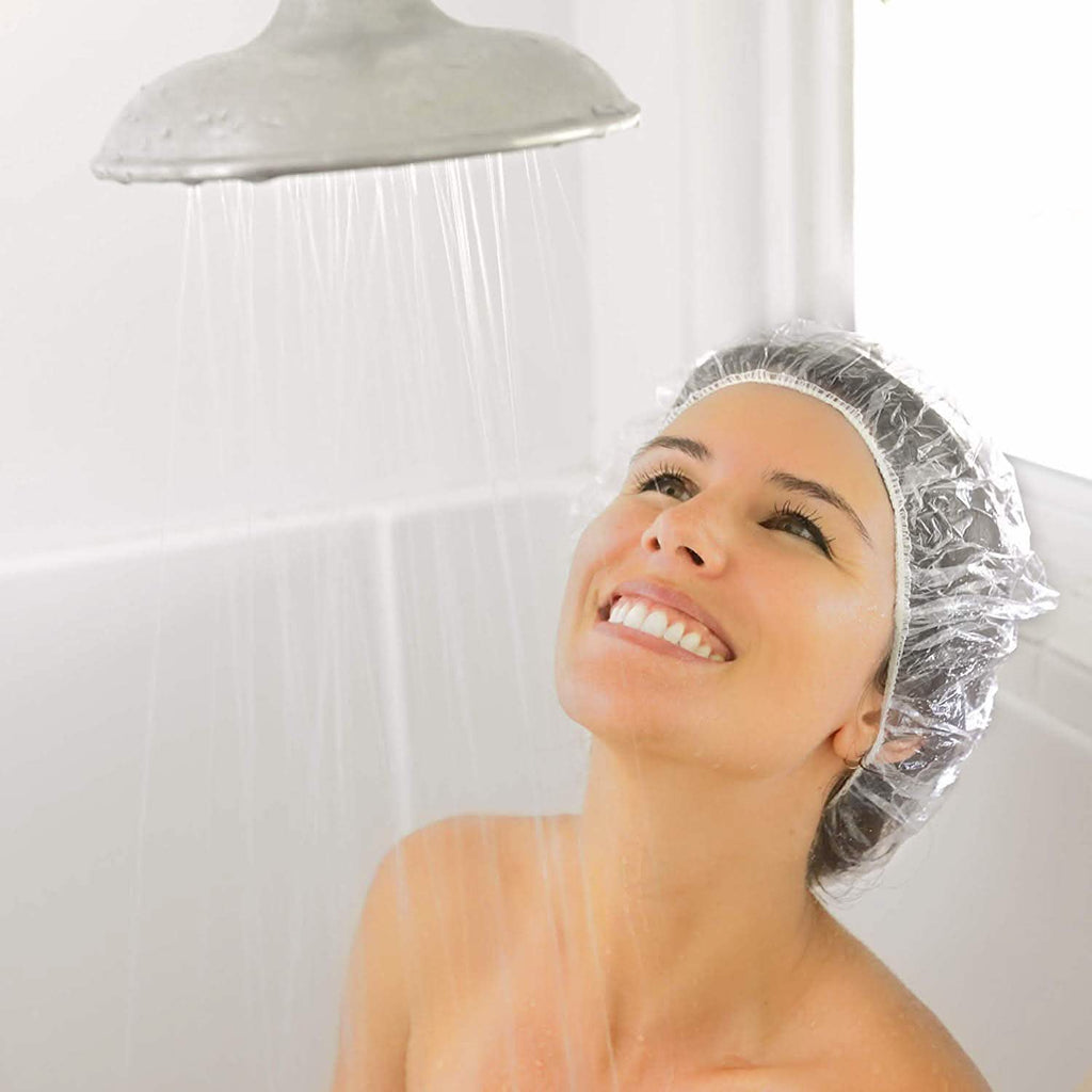 100 pièces : Bonnet de douche jetable