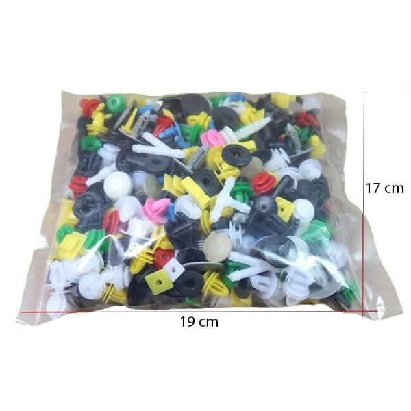 100ピース：ユニバーサルプラスチックカークリップ