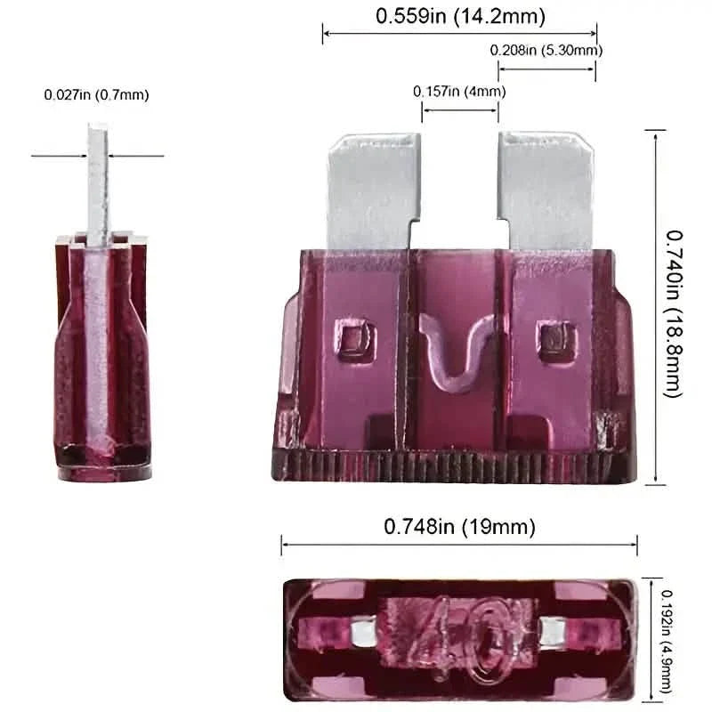 100-Pieces: Car Fuses Assortment Kit, Car Automotive RV Standard Fuses