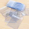 100-Pieces: Transparent PVC Plastic Storage Sealed Jewelry Bag