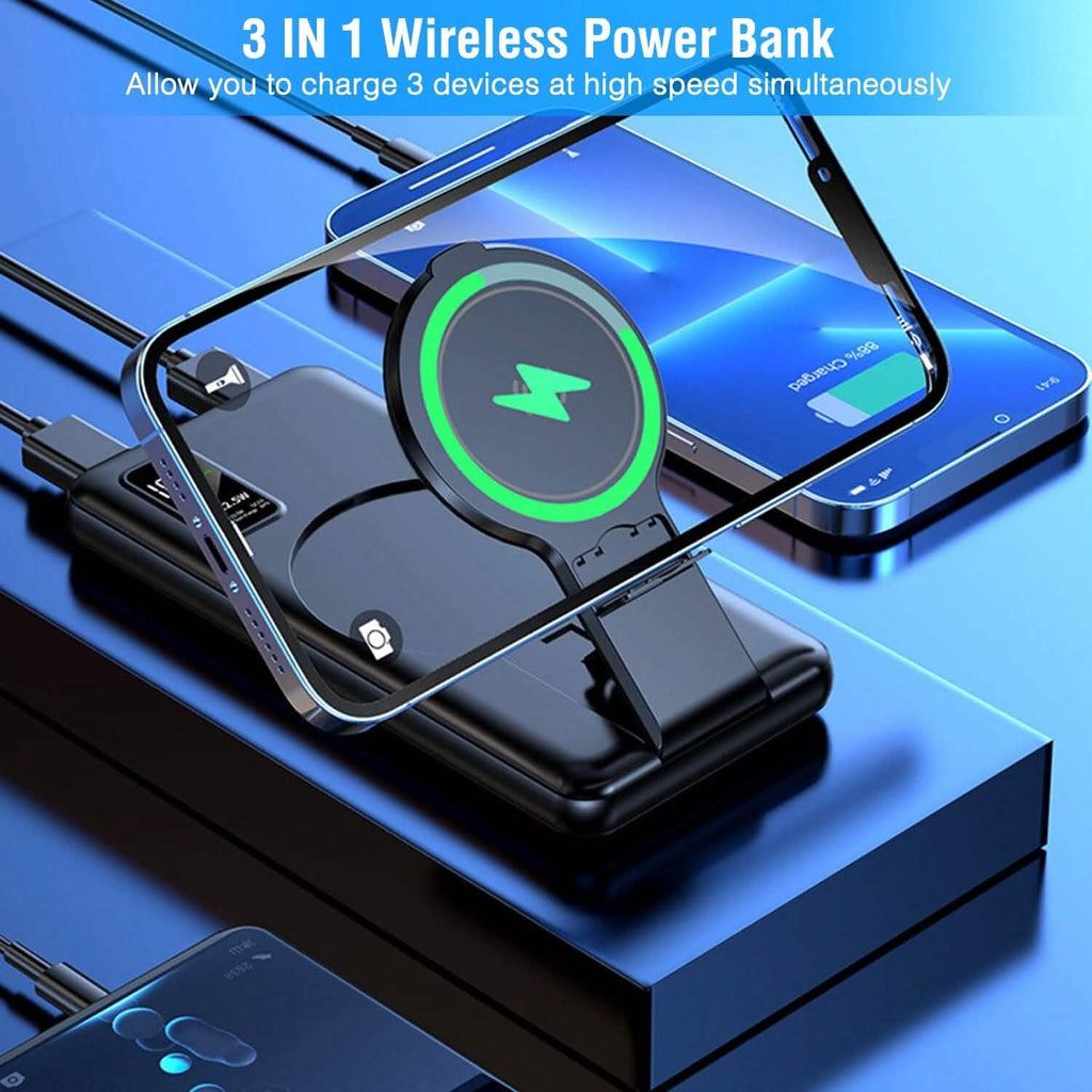 1000 mAh Wireless Foldable Power Bank