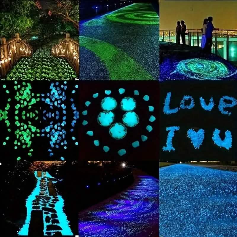 1000個入り：光る石 ガーデン、植物、水槽など用