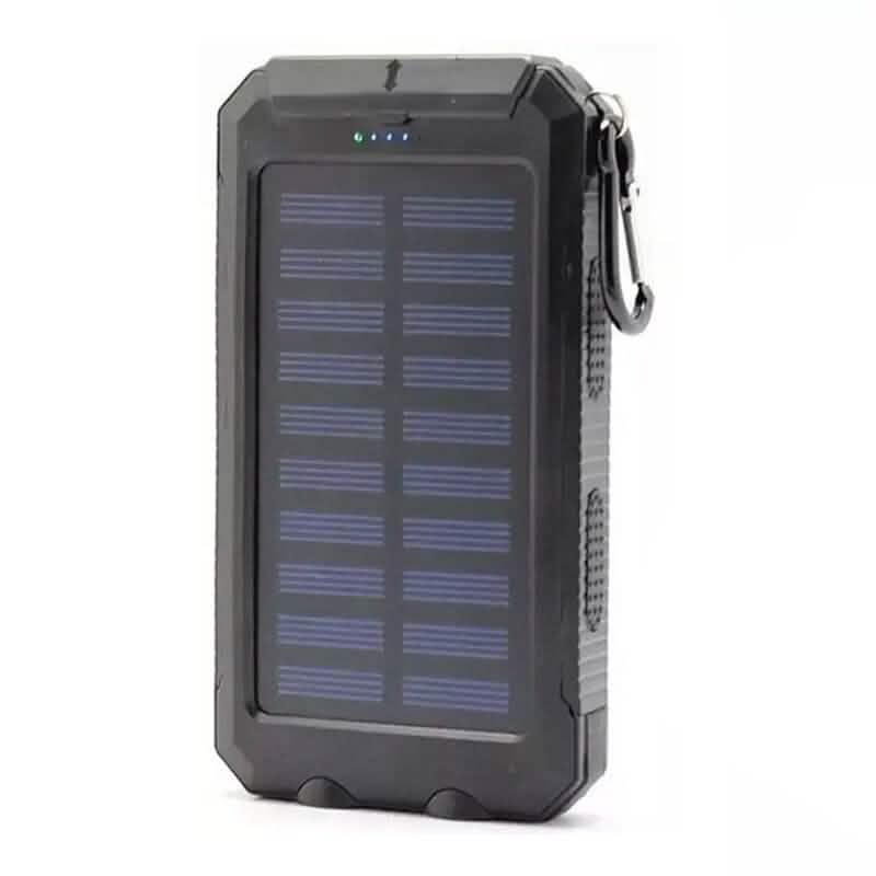10000mAh ソーラーパワーバンク 懐中電灯付き