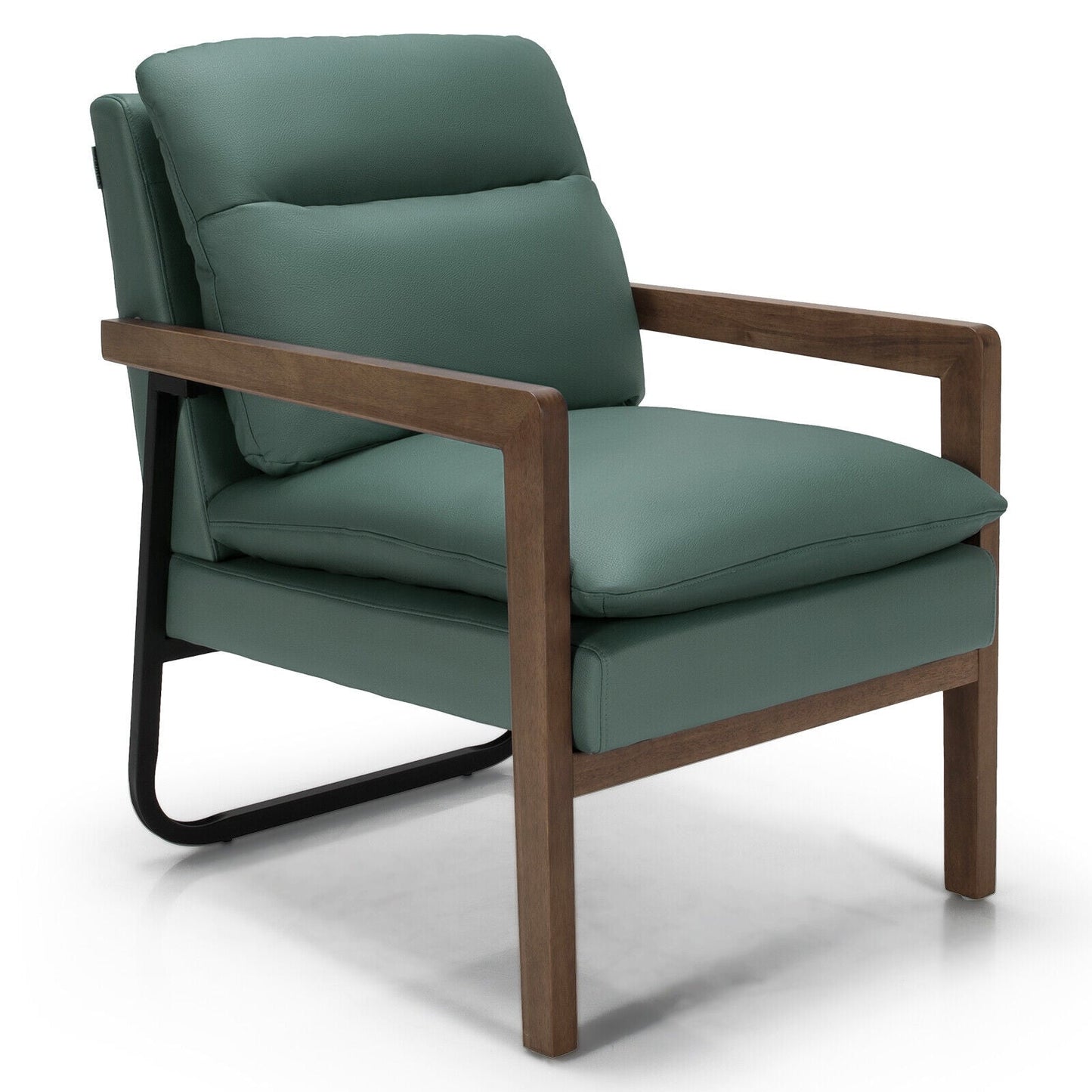 Single Sofa Chair with Extra-Thick Padded Backrest and Seat Cushion