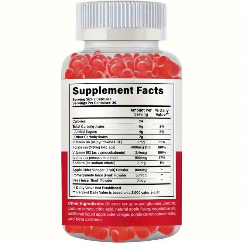 1000mg Keto+ACV Niwedah Apple Cider Vinegar Gummies