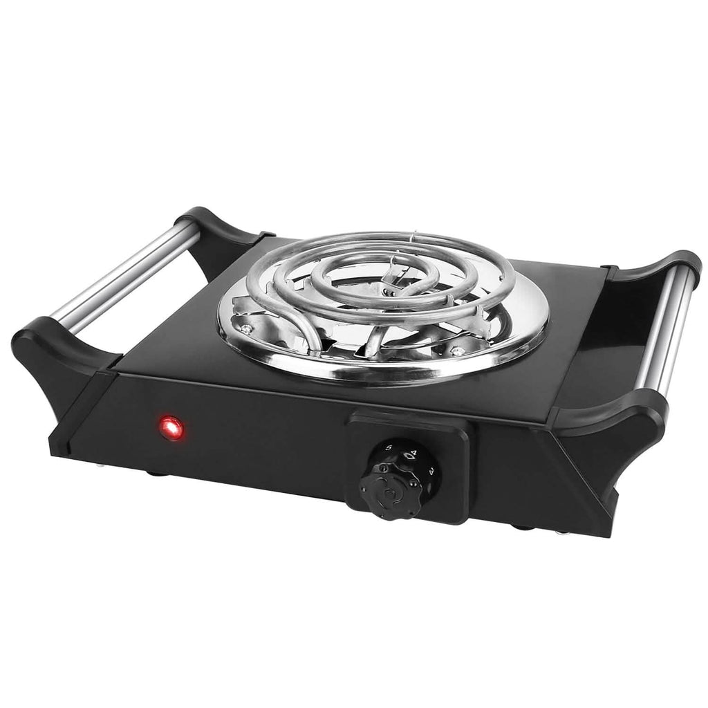 Plaque chauffante électrique portable 1000 W à serpentin pour comptoir