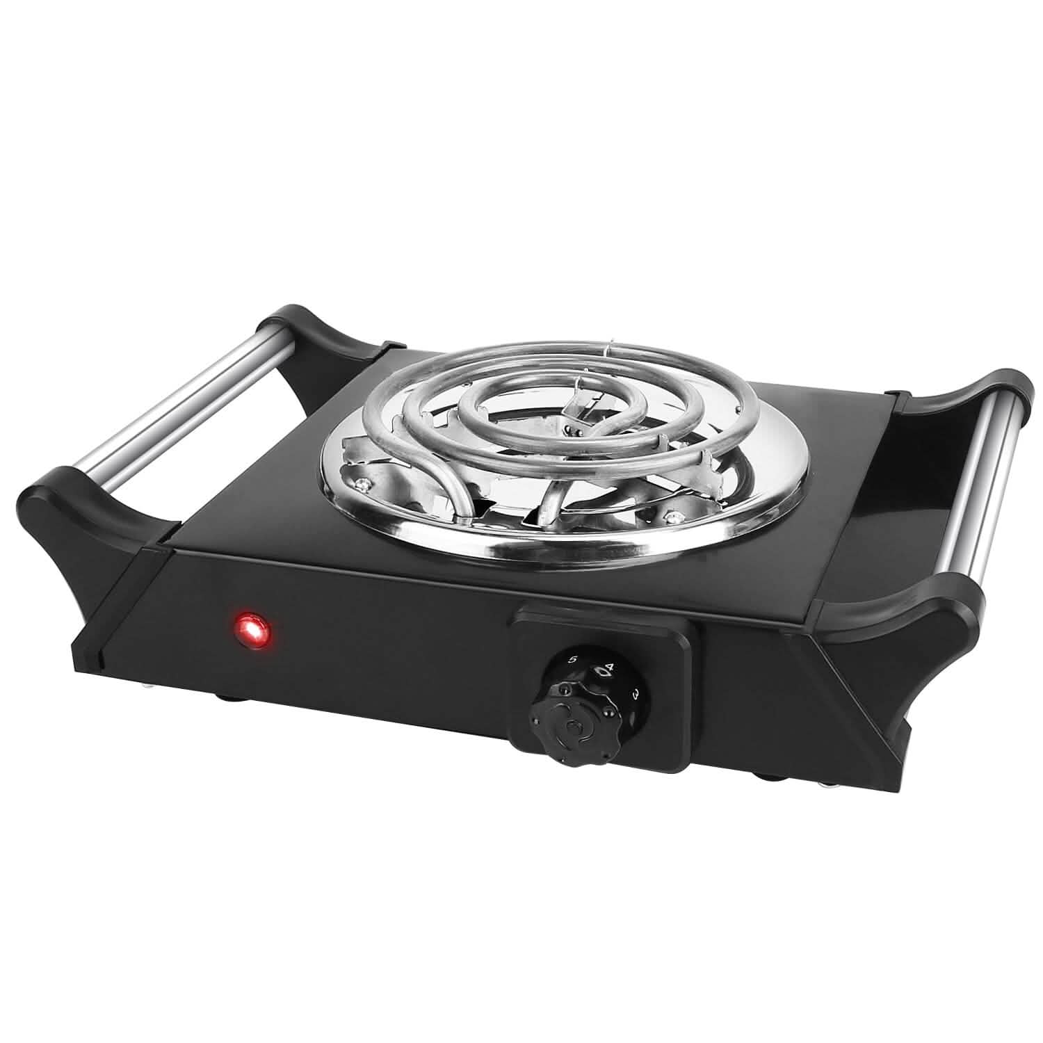 Plaque chauffante électrique portable 1000 W à serpentin pour comptoir