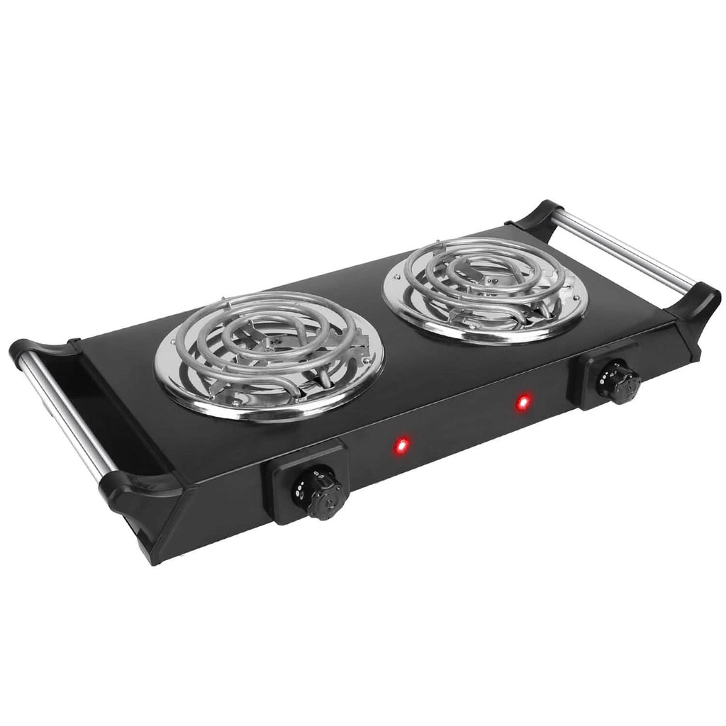 Plaque chauffante électrique portable 1000 W à serpentin pour comptoir
