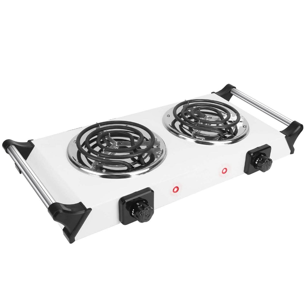 Plaque chauffante électrique portable 1000 W à serpentin pour comptoir