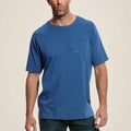 T-shirt bleu Rebar | Homme Ariat