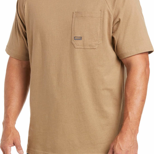 Rebar Khaki Tee | Ariat Mens