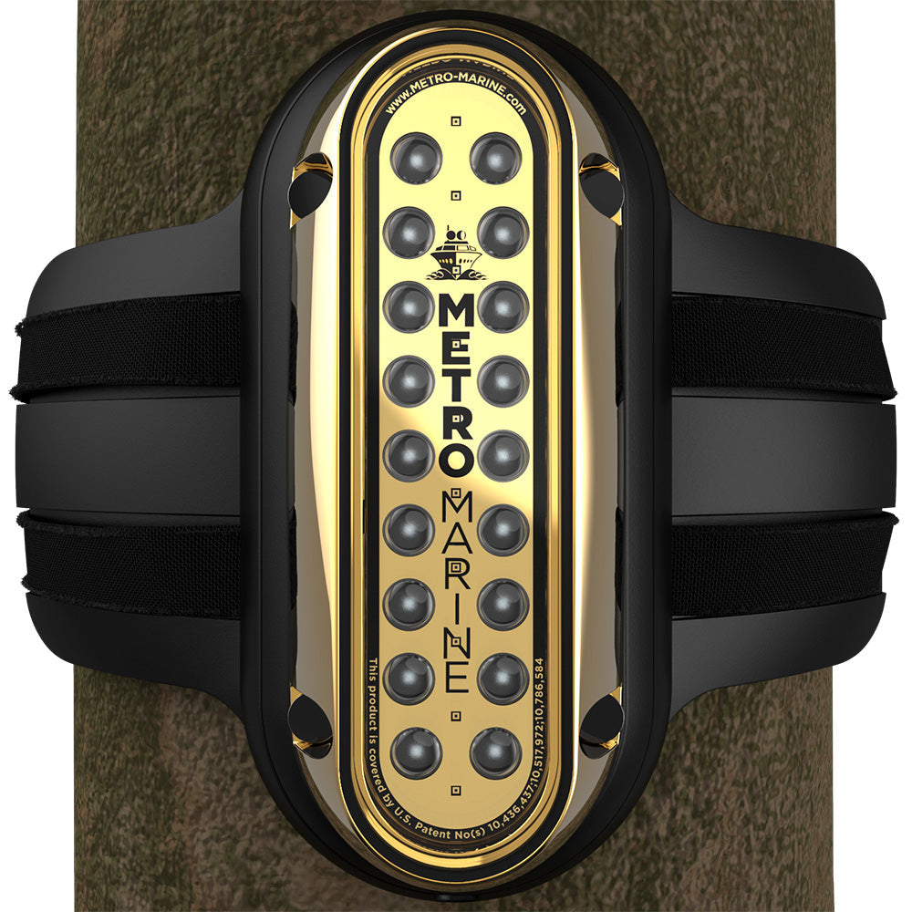 Metro Marine Lumière verticale haute performance à montage sur pieu avec LED monochromatiques intelligentes - Bleu, faisceau 90 [F-PME1-V-B3-90]