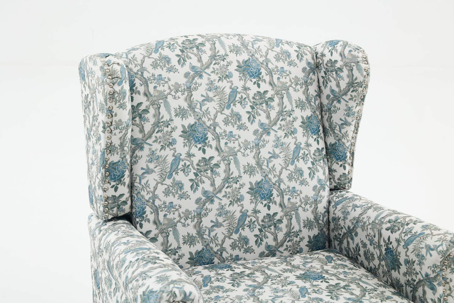 Modern Accent Chair with Retro Wood Legs