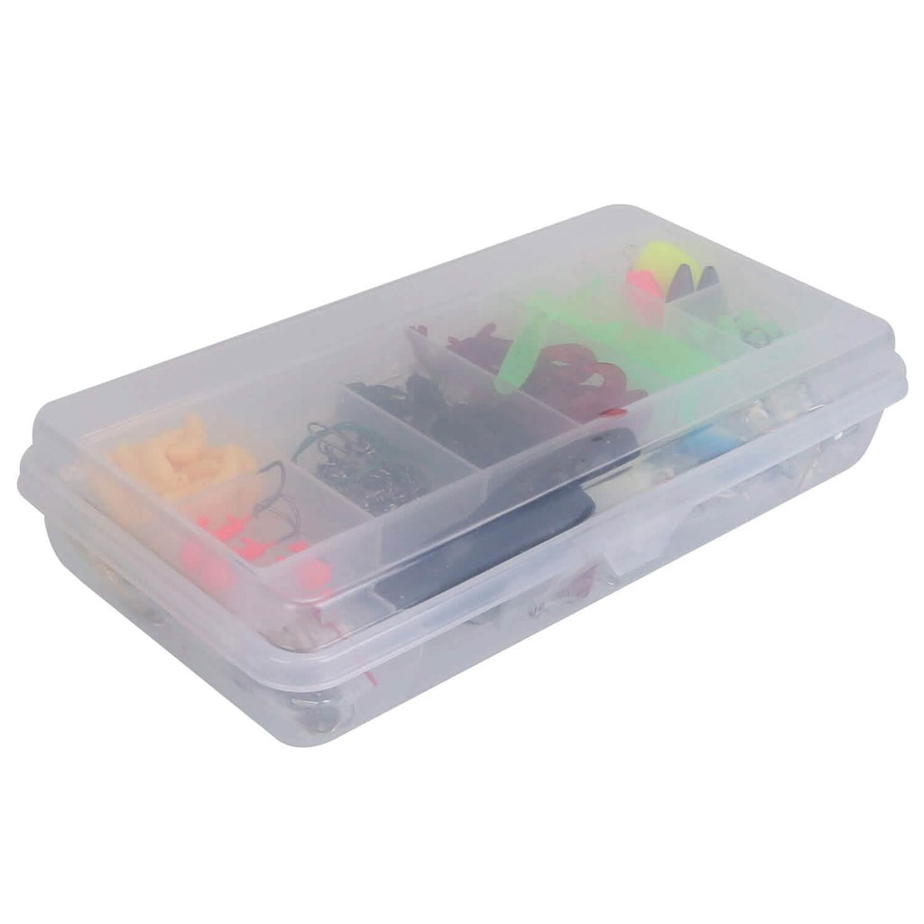 101 pièces : Kit de leurres de pêche, ensemble d'appâts de pêche souples avec vers souples et leurres de type crankbait avec boîte