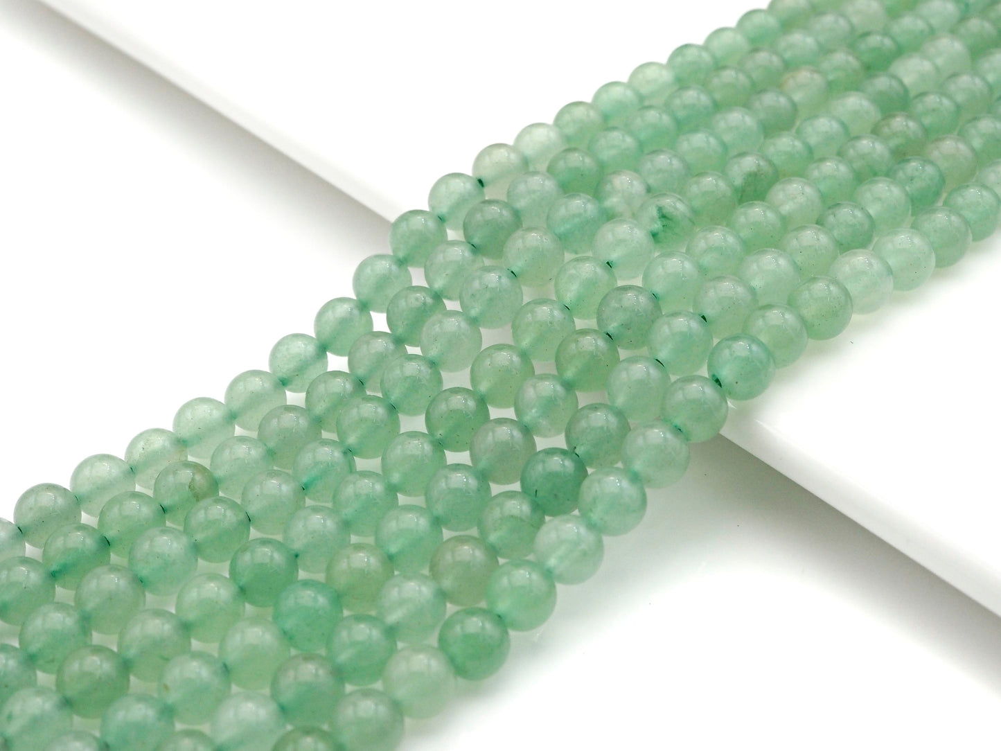 Quality Round Smooth Green Aventurine Beads, 6mm/8mm/10mm/12mm Green Aventurine Beads, 15.5'' Full Strand, UA182