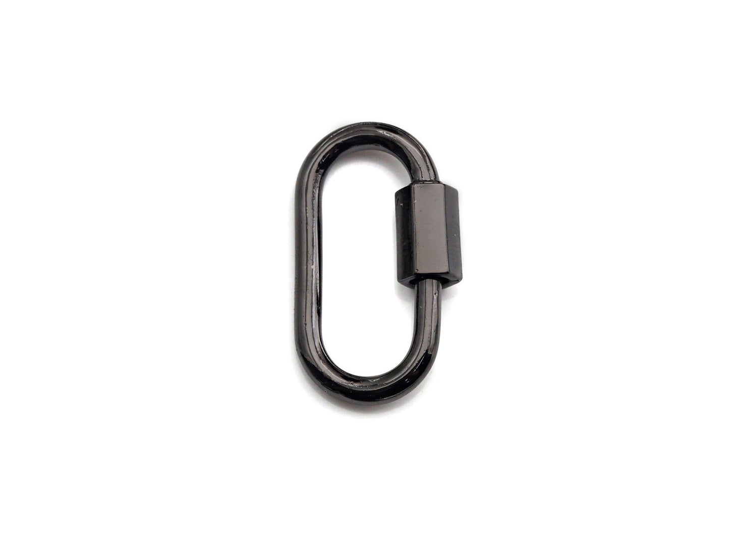 New Oval Shape Clasp, Carabiner Clasp, Gold/Silver/Rose Gold/ Gunmetal Screw Clasp, 16x28mm, sku#H255