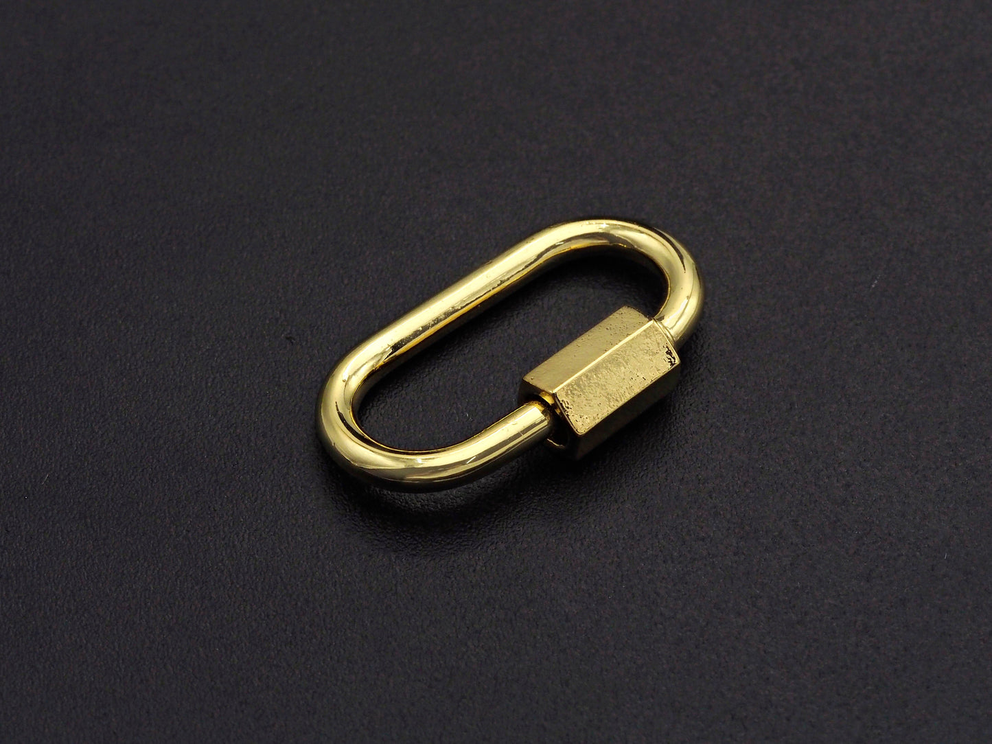 New Oval Shape Clasp, Carabiner Clasp, Gold/Silver/Rose Gold/ Gunmetal Screw Clasp, 16x28mm, sku#H255