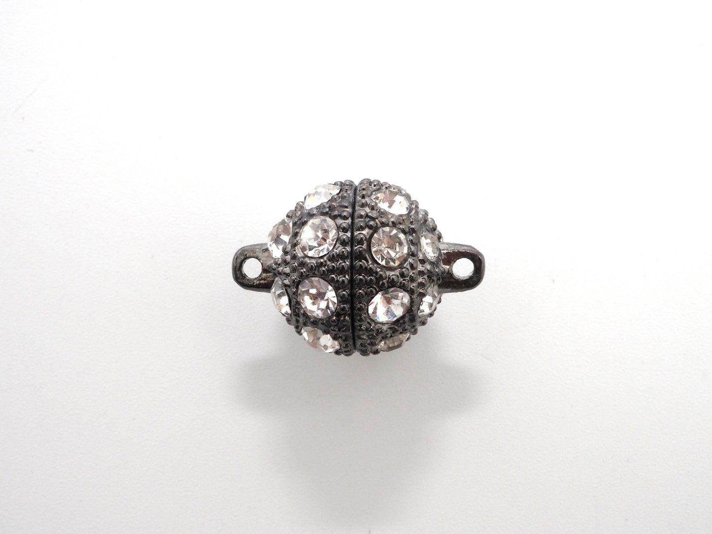 White/Silver/Gold/Rose Gold/Black Rhodium Plated Strong Magnetic Ball Clasp, Clasp Findings,10mm,12mm,14mm,16mm Clasps ,SKU#C62