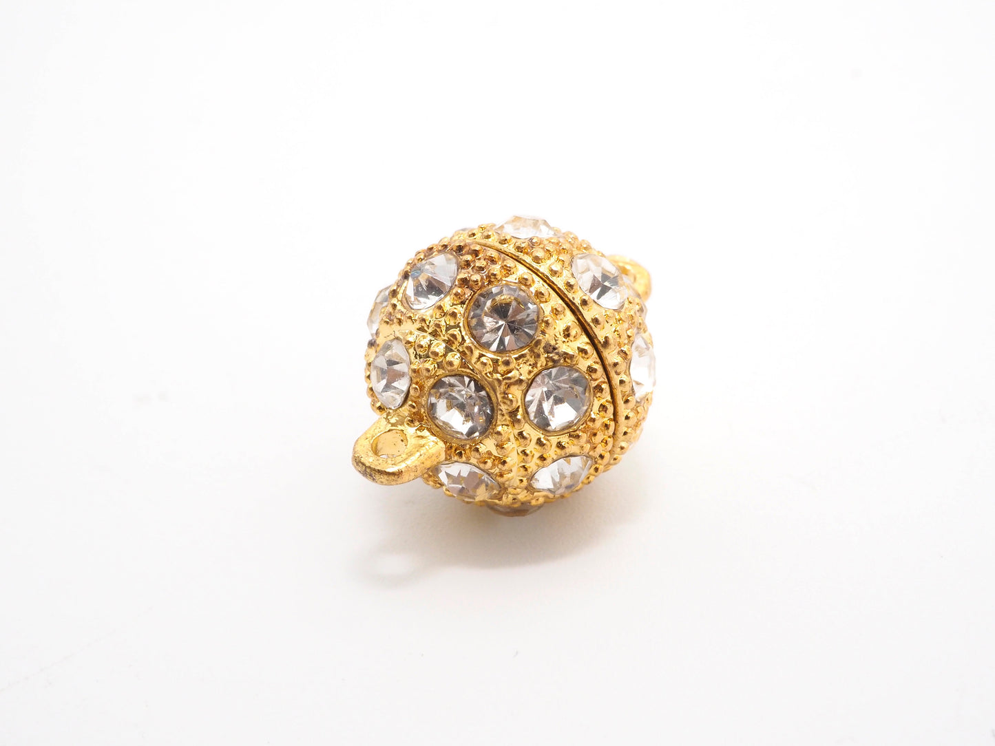 White/Silver/Gold/Rose Gold/Black Rhodium Plated Strong Magnetic Ball Clasp, Clasp Findings,10mm,12mm,14mm,16mm Clasps ,SKU#C62