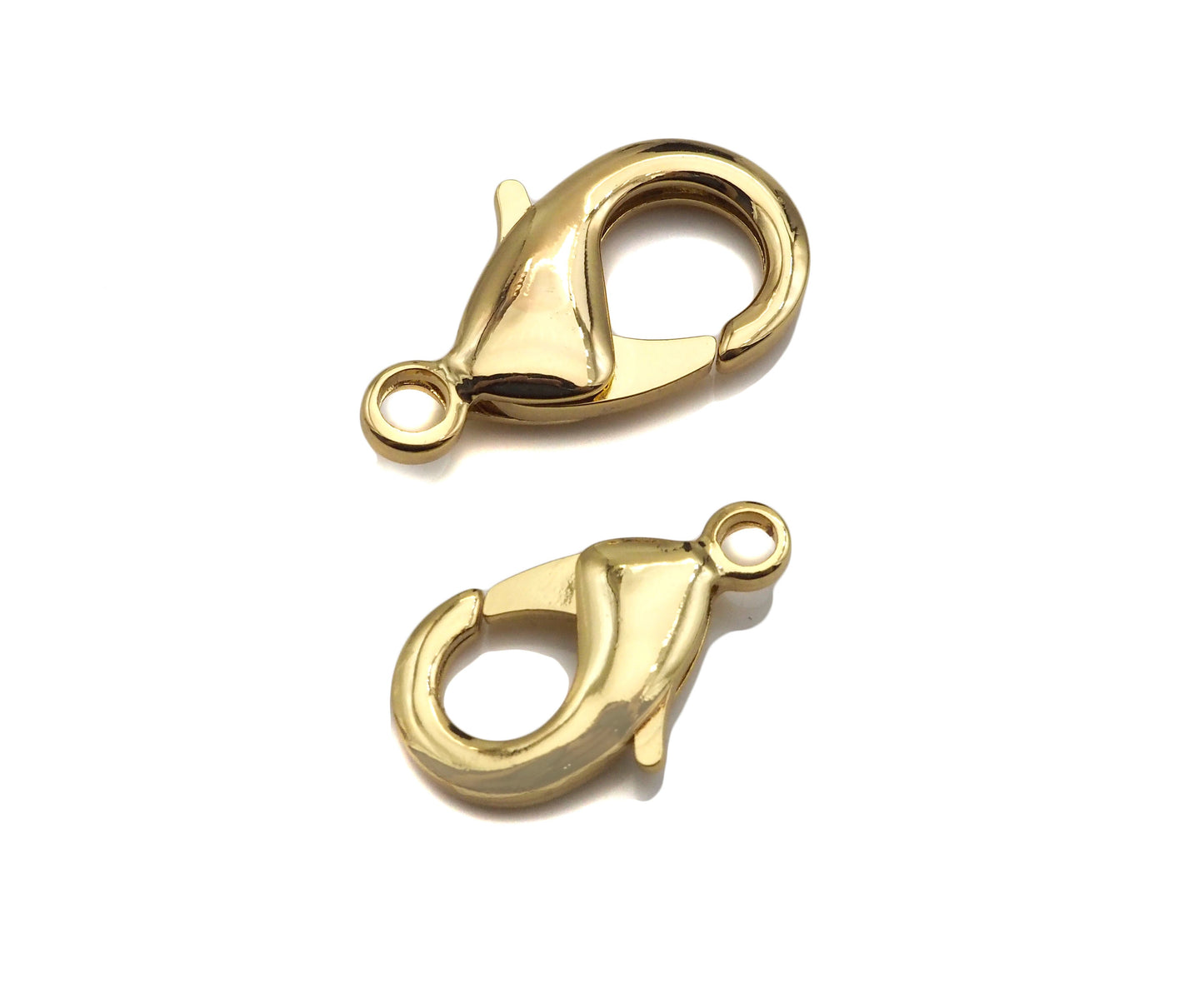 High Quality Real Gold Plated Plain Lobster Claw Clasp, Gold/Silver/Gunmetal Lobster Claw Clasp, 19mm/23mm,sku#LK153