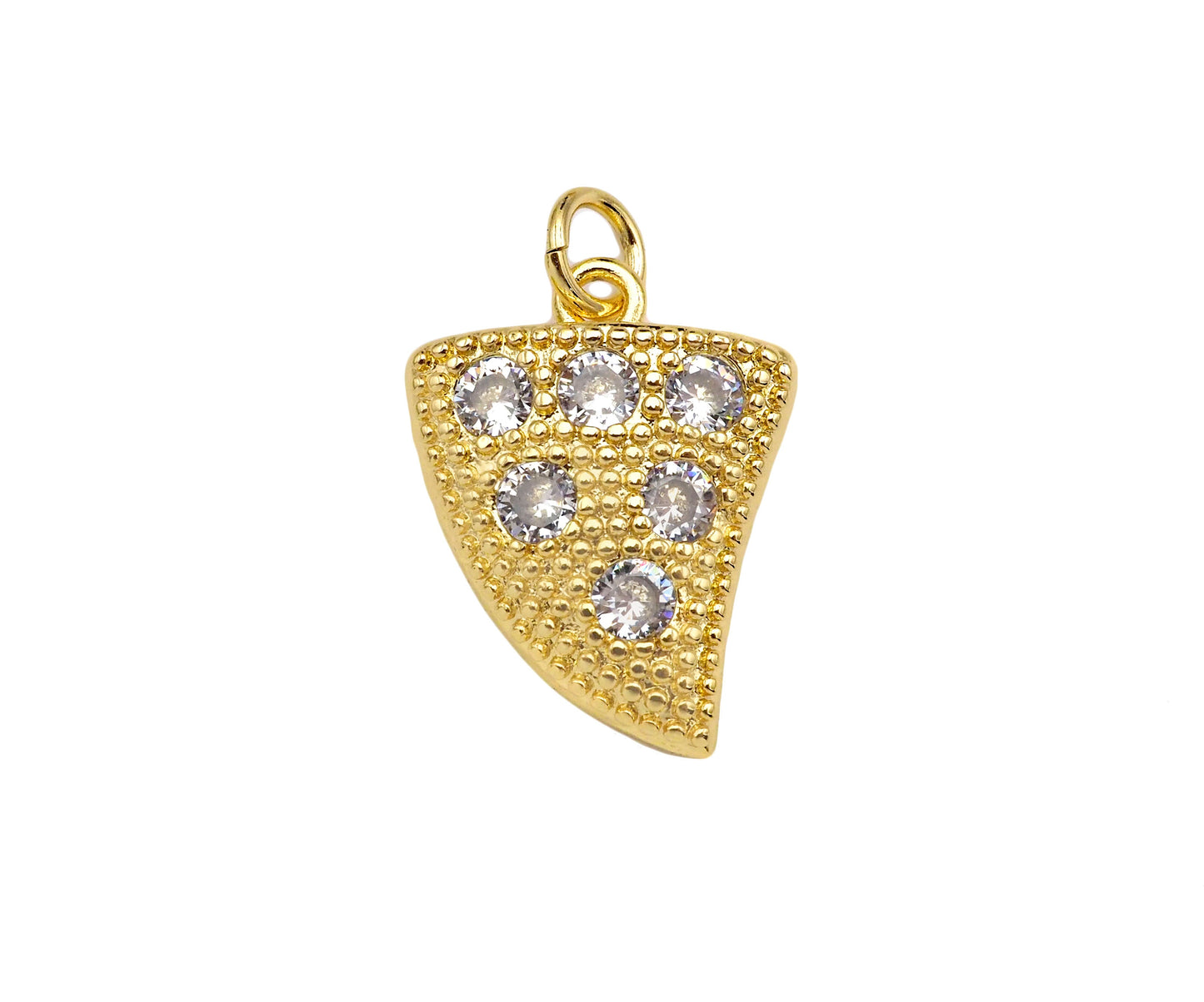 CZ Horn Shape Pendant, Sku#LK204