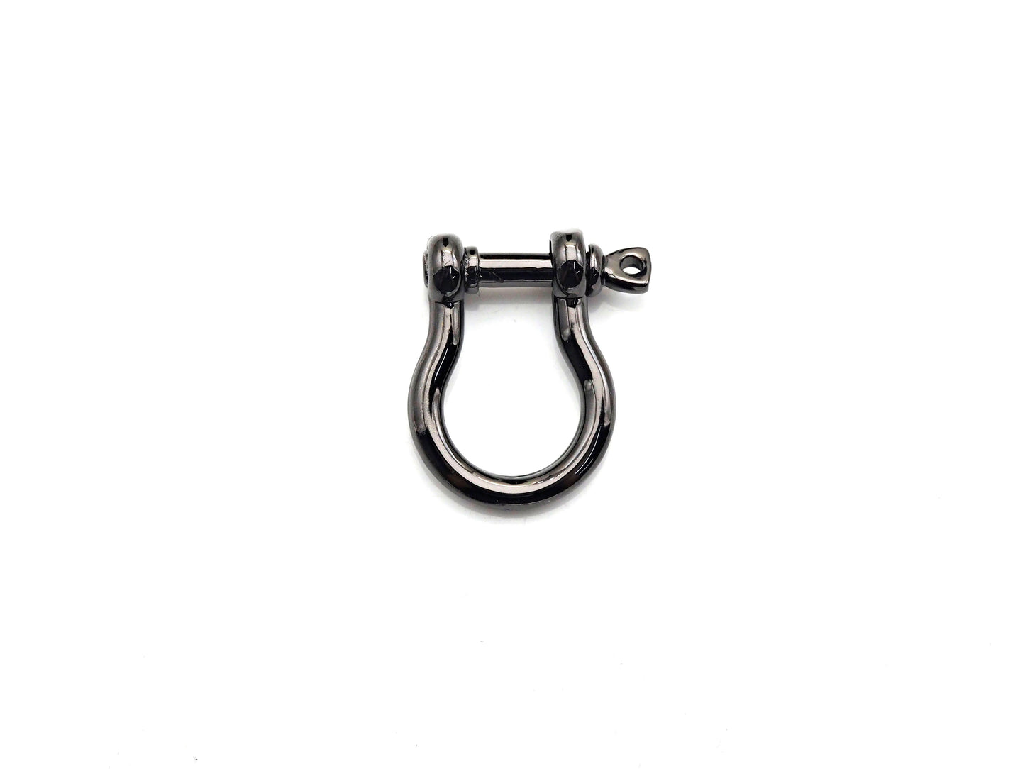 U Shape Lock Clasp, CZ Pave Clasp, Silver/Black/Rose Gold/Gold Carabiner Clasp, 15x19mm, sku#H218