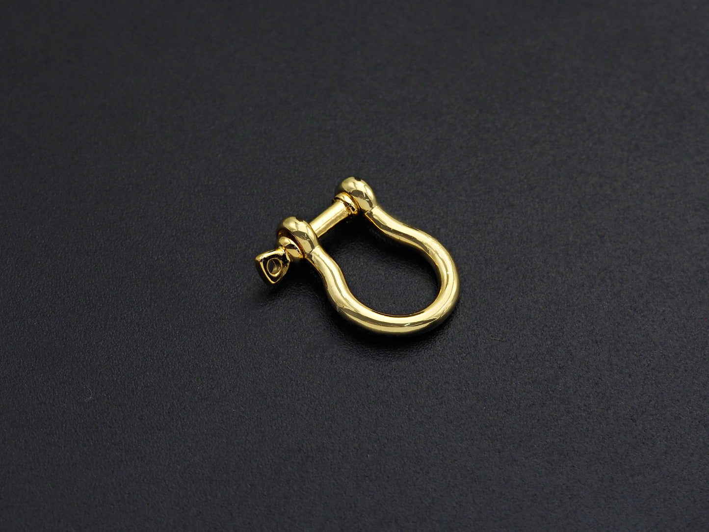 U Shape Lock Clasp, CZ Pave Clasp, Silver/Black/Rose Gold/Gold Carabiner Clasp, 15x19mm, sku#H218