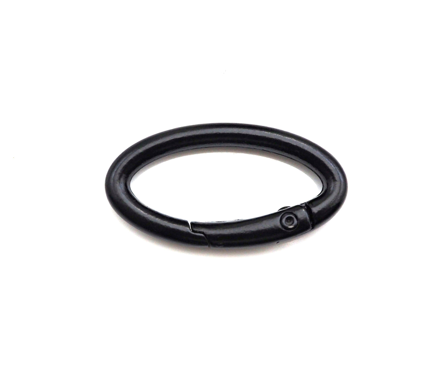 Colorful Enamel Oval Spring Clasp, Easy open Spring Gate, Black/Yellow/Pink/White/Blue/Green/Brown Spring Gate, 16x31mm, Sku#K138